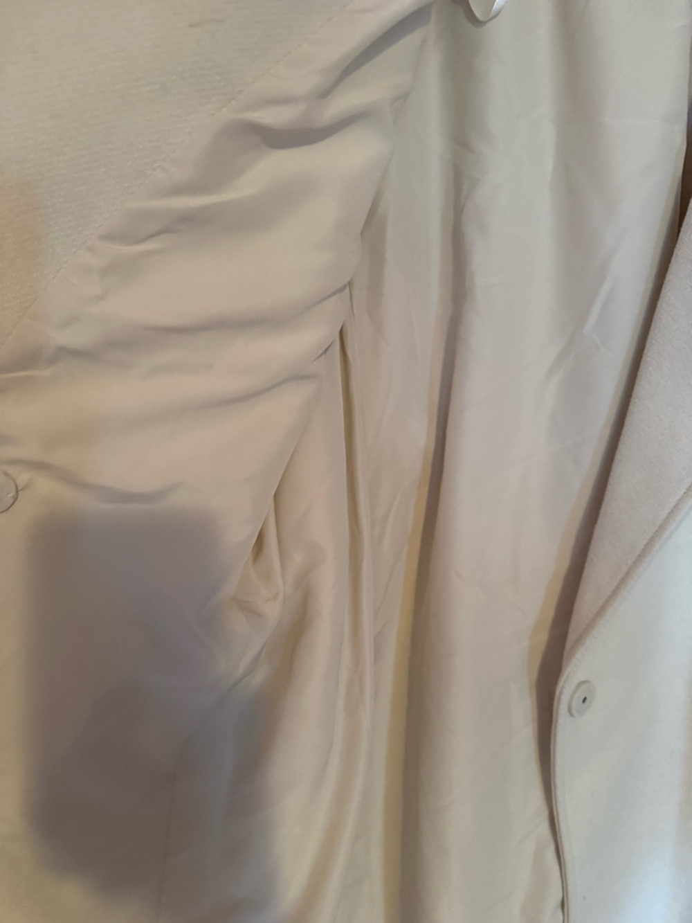 H&M Cream Belted Coat with Label Detail - Picture 7 of 10